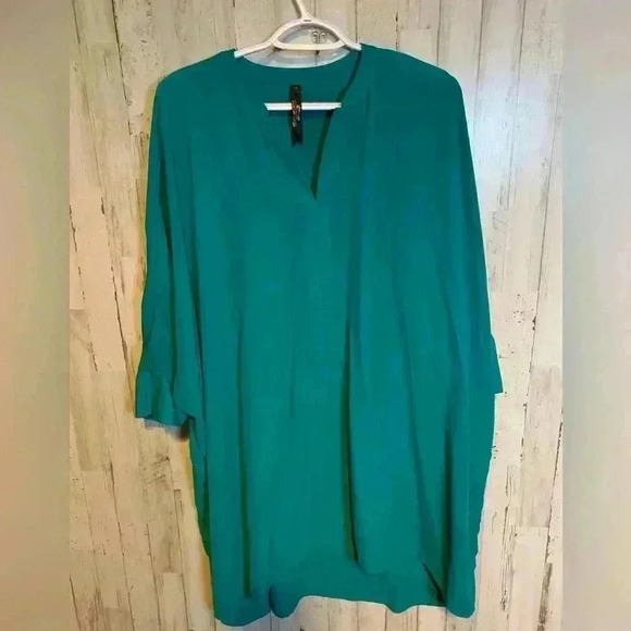 MELISSA MCCARTHY 3/4 Sleeve Blouse V-Neckline 1X - Picture 1 of 14